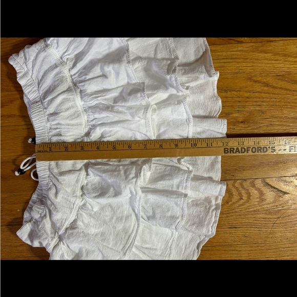 White Ruffled Mini Skirt - Picture 4 of 5